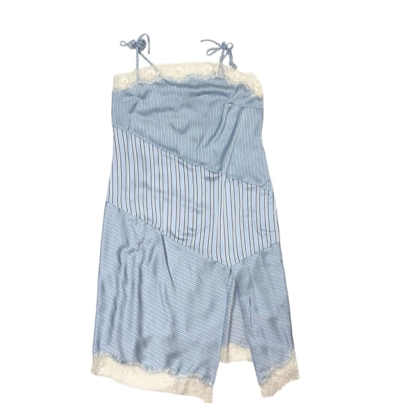 NWOT Future Collective Blue and White Striped Women's dress size XL - Picture 1 of 5